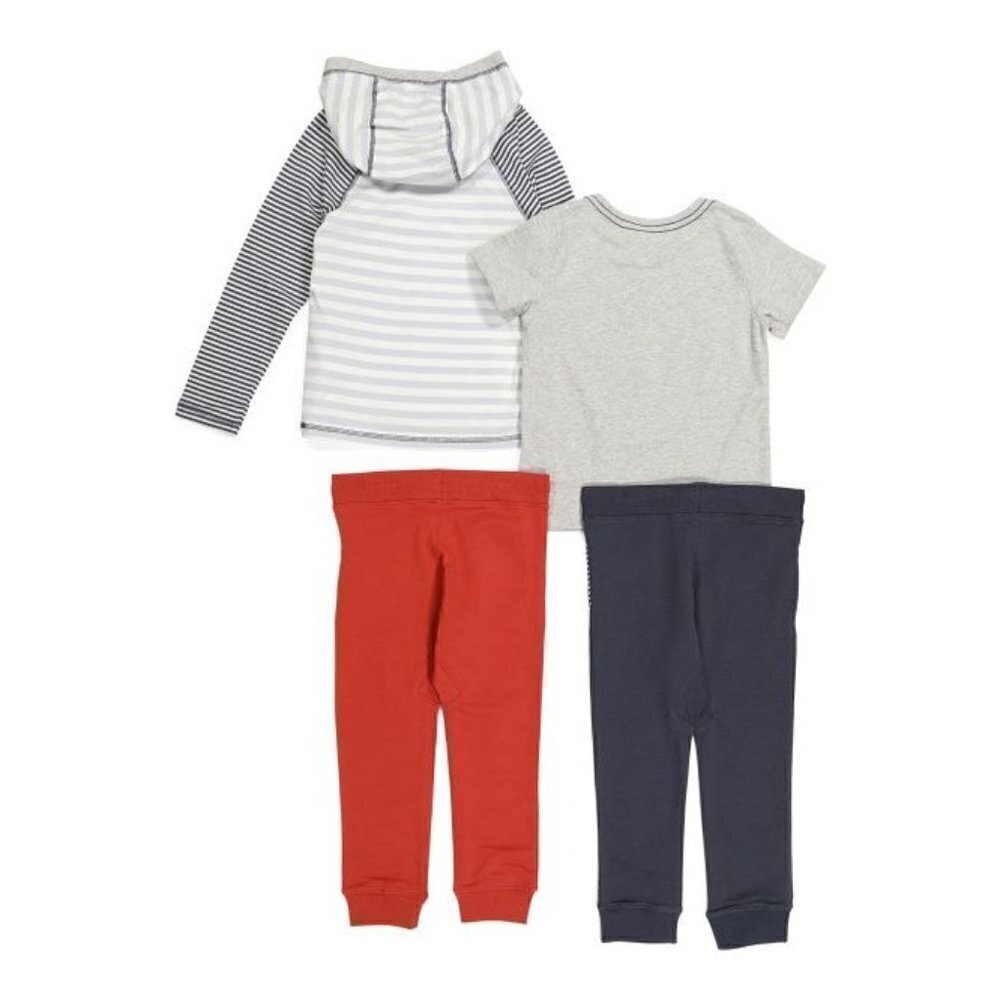 Infant Boys 4pc Mix & Match Dog Truck Matching Top and bottom Pants Set | 24M - Picture 2 of 5